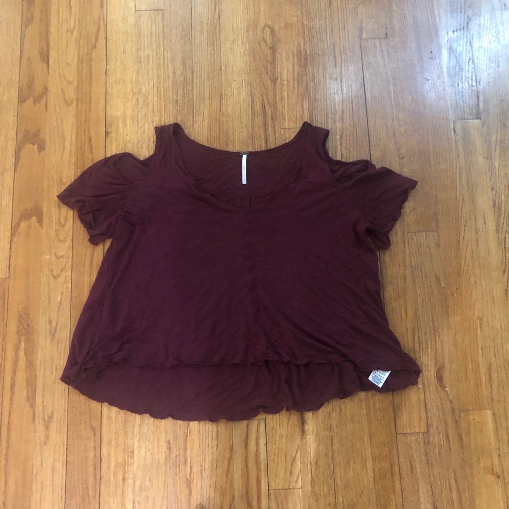 Free People Cold Shoulder T-shirt